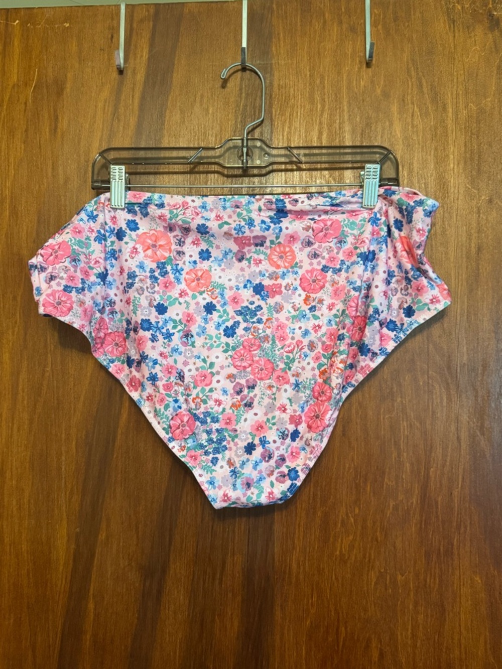 Floral Plus Size Pink Smocked Tankini Swim Suit with Top and Bottoms Size 4X - Picture 10 of 11